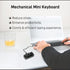 Copy Keyboard, One handed Macro Keypad, Cut Copy Paste Keyboard, 3 key Shortcut Keyboard for PC, MAC, LAPTOP, Programmable Mechanical Keyboard for...