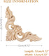 MUXSAM 4Pcs Wood Carved Appliques Onlays, Unpainted Little Wooden Corners Flower Carvings Decals for Mirrors Cabinets Walls Doors Chests Dressers ...
