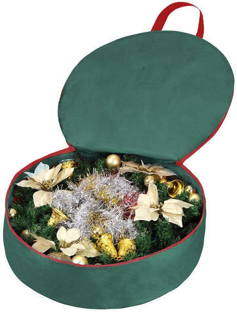 Primode Christmas Wreath Storage Bag 24"- Garland Wreaths Container with Handles - Durable 600D Oxford Polyester Material Holiday Wreaths Storage ...