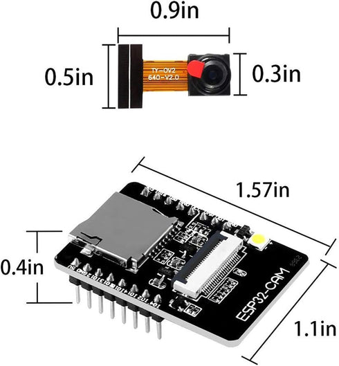 AiTrip 3 Pack ESP32-CAM WiFi + Bluetooth Module Development Board with OV2640 Camera Module...
