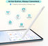 Metapen iPad Pencil A11 for iPad 10th/9th, Air 5/4/3, Quick Button & Bluetooth, Alternative for Apple Pen Pencil 1st/2nd Gen, Stylus Pen for iPad ...