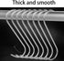 Stainless Steel Meat Hooks, 20Pcs, S-Shaped, Wall Mount, Heavy Duty, 15CM, for Kitchen, Smoking, Drying, Storage...