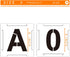 Large Letter Stencils Numbers Craft Stencils 6 Inch, 62 Pcs Reusable Plastic Alphabet Templates for Painting on Wood, Wall, Fabric, Rock, Glass,Ch...