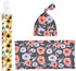 Floral Swaddle Blanket, Receiving Blankets Girl, Flower Swaddling Blanket, Pacifier Clip, Baby Swaddle Registry, Newborn Wrap Soft Snug Strethey B...