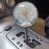 Gear Shift Knob Crystal Ball with Dandelions Flowers Car Shift Knobs Gear Shifter Knob with 3 Adapters fit for Most Manual Transmission or Automat...