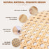 Premium 14" Cane Webbing Roll - 100% Natural Rattan Material (Not Plastic) - 3.3 Ft Length Hexagon Rattan Fabric, Open Weave Rattan Sheets for DIY...