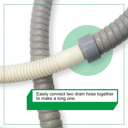 Forestchill Drain Hose for Portable Air Conditioner, Plastic Insulated Foam AC Drain Pipe, 1.9ft (60cm), Gray...