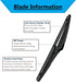 Rear Wiper Blade-10 inch Rear Windshield Wiper Blades for Jeep Compass 2018-2022, Toyota RAV4 2013-2018, Toyota Highlander 2020-2022Back Windshiel...
