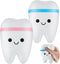 Hungdao 2 Pieces Jumbo Tooth Slow Rising Tooth Fake Tooth Anxiety Relieve Tooth Toy Dental Tooth Toys Dental Assistant Gifts for Stress Relief Tee...