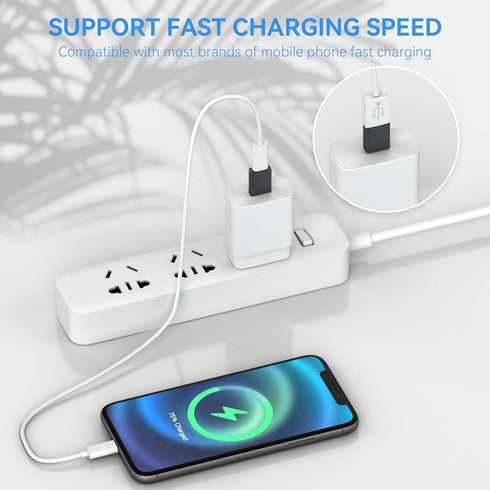 USB to USB C Adapter 3 Pack,Type C Female to A Male Charger Converter Compatible with Apple Watch Ultra iWatch 8 7,iPhone 15 14 13 12 Pro Max Plus...