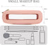 Clear Mini Makeup Bag, Small Makeup Bag for Purse TSA Approved Travel Brush Bag Portable Cosmetic Case Travel Toiletry Bag for Women Waterproof Ma...