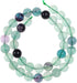 6MM Natural Round Fluorite Beads Crystal Beads Gemstone Beads for Jewelry Making DIY Gifts for Family and Friends (6mm, Fluorite)...