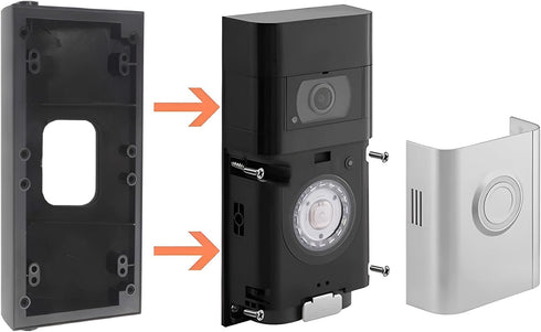 Adjustable Doorbell Angle Mount Compatible with Video Doorbell 2st/3st/4st,Replacement Angle Adjustment Adapter Mounting Bracket Wedge Kit (30 to ...