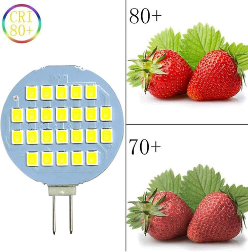 GRV G4 24-2835 SMD LED Bulb Lamp Super Bright Cool White RV Camper Cabinet Dome Light AC/DC12V-24V Pack of 10 (3.0Generation)...