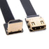 JSER CYFPV Down Angled 90 Degree HDMI Male to Female FPC Flat Cable for HDTV Multicopter Aerial Photography (0.2m)...