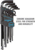 OEMTOOLS 24287 13-Piece SAE Hex Key Set, Allen Wrenches Set, Long Arm Ball End Hex Key Wrench Set, Allen Key Storage...
