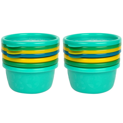 The First Years GreenGrown Reusable Bowls with Lids - Toddler Snack Bowl - Multicolored - 8 Pack...