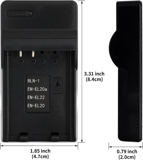 BLN-1 USB Charger for Olympus E-M5, E-P5, OM-D E-M1, OM-D E-M5, Pen E-P5 Camera and More...