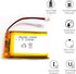 Lithium Polymer Battery 3.7V 2200mAh 103450 Lipo Rechargeable Battery Pack with 2 Wires JST 2.0mm Connector for Speaker and Wireless Device(1-Pack...