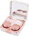 Honbay Fashion Marble Contact Lens Case Portable Contact Lens Box Kit with Mirror (Square) (Rose Gold)...
