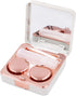 Honbay Fashion Marble Contact Lens Case Portable Contact Lens Box Kit with Mirror (Square) (Rose Gold)...