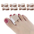 Broken Toe Wraps 8 Pack (Medium Size), Middle Toes Fabric Toe Splint Cushioned Bandages Finger Protectors Straightener Hammertoe Separators...