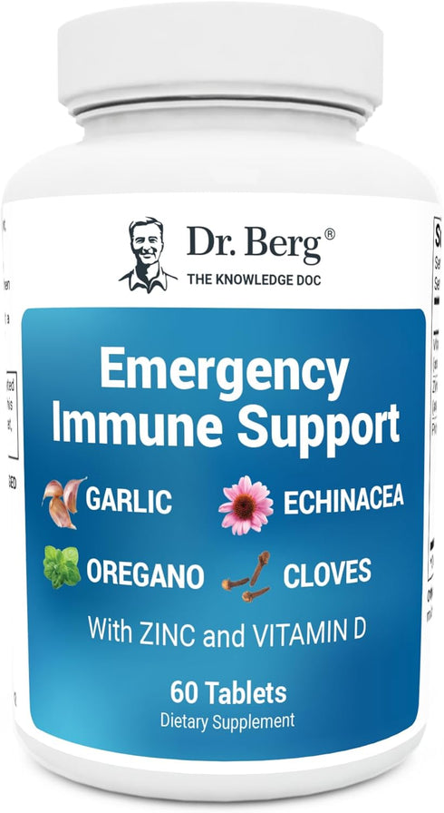 Dr. Berg Emergency Immune Support w/Echinacea - Potent Blend of Herbal Extracts (Warning: Strong Herbal Smells) - Immune Support Supplement includ...