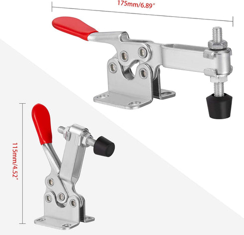 Accessbuy Toggle Clamp 225D 500Lbs Holding Capacity Heavy Duty Large Hold Down Clamp Quick-Release Horizontal Clamp?2Pack)...