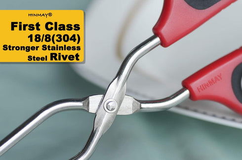 Scissor Tongs 11-Inch Heavy Duty Stainless Steel Scissor Cooking Tongs...
