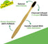 Bamboo Toothbrush with Charcoal Activated Soft Bristles - Gentle on Teeth, Light Weight, Eco friendly,Vegan, Natural & Zerowaste-Dental & Oral Car...