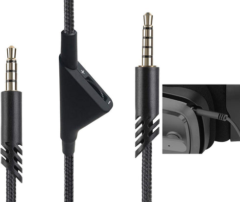 2M 6.5 Feet Replacement Headset Cable with Volume Control for Astro A10/ A30/ A40, Headset Cord Lead for PS5/ PS4/ Xbox Series X&S/Xbox One - Blac...