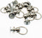 Screwback Round Head Rivet,LBTODH 24pcs Rivets for Leather with Pull Ring DIY Accessory for Handbags/Belts/Leather Goods/Bags/Hats etc.(Silver)...