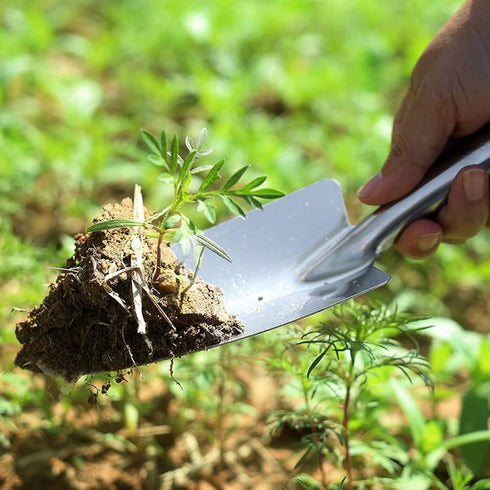 Garden Hand Transplanter,Trowel Hand Spade Shovel, Hand Shovel Garden ToolStainless Steel, Ideal for Potting,transplanting, Planting Seeds and Bon...
