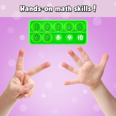 Ten-Frame Counting Toys,Math Manipulative for Elementary,Number Math Games, Montessori Educational Toy for Preschool Kindergarten Classroom Learni...