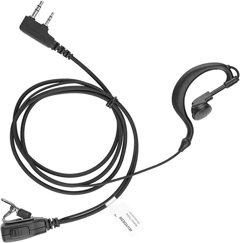 Tk-3400u16p G Shape 2 Wire Earpiece Headset with Mic Compatible with 2 Pin Kenwood Walkie Talkie...