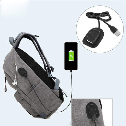 External USB2.0 Charging Interface Adapter Charging Cable Part for Backpack, Backpack Crossbody Travel Chest Bag Charger Cable...