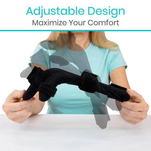 Vive Resting Hand Splint - Stroke Recovery Support Brace for Straightening Fingers - Right & Left Wrist Night Immobilizer - Patient Rehabilitation...
