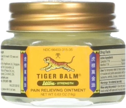 Tiger Balm Ultra Strength Pain Relieving Ointment Non-Staining 18 gm...