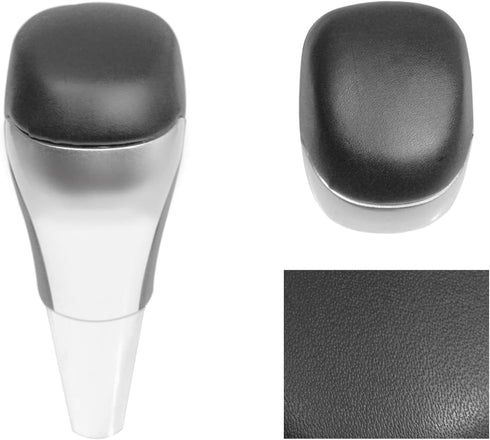 Gear Shift Knob Fit for Land Cruiser 2007-2021 Car Accessories ABS & Leather Inner Gear Shift Knob Replacement Silver...