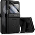 SURITCH for Samsung Galaxy Z Flip 5 Case with Built-in Screen Protector & Kickstand & Hinge Protection, Full-body Shockproof Protective Cover for ...