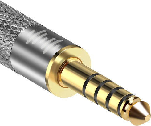 Geekria 4.4mm Male to 3.5mm Balanced Female Headphones Adapter for 3.5mm 4-Pole Cable Connected to Balanced 4.4mm Player Device, Aluminum Alloy Co...