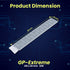 Gelid Solutions GP-Extreme 12W-Thermal Pad 120x20x0.5 (2pcs) Excellent Heat Conduction, Ideal Gap Filler. Easy Installation 120x20x0.5 (2pcs)...