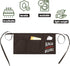 Waist Apron for Teachers with 3 Pockets Half Black Apron,Teachers Prefect Gift (teach love inspire)...