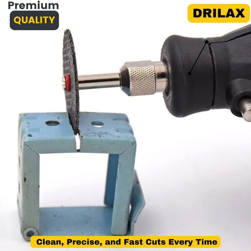 Fiberglass Reinforced Cut-off Wheels Discs Kit 1 1/4 inch Diameter 25 Pieces + 2 Mandrel For Dremel Rotary Tool 426 426b Compatible...