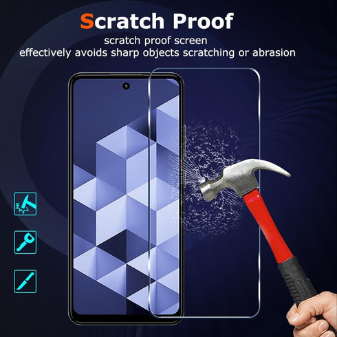 ?2 PACK? Hmd Vibe Screen Protector with 9H Hardness Anti-Scratch Bubble Free Easy Installation Case Friendly Tempered Glass Screen Film...