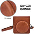 Camera Bag, PU Leather Protective Case Bag with Shoulder Strap for Fujifilm Instax SQ6 Camera(Brown)...