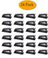 24Pcs Self Adhesive Cable Management Clips, Cable Organizers Wire Clips Cord Holder for TV PC Ethernet Cable Under Desk Home Office Outdoor...
