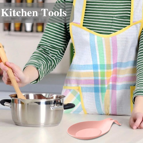 3 Pack Silicone Spoon Rest for Stove Top, Heat Resistant Kitchen Utensil Rest, Sturdy Silicone Spoon Holder for Kitchen Utensils Spatula,Tongs,Lad...