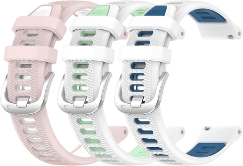 3 Pack Wrist Strap Compatible with DoSmarter ZX18/ZX28 Smart Watch Bands, 18mm Replacement Wristband Compatible for DoSmarter ZX18/ZX28 Smartwatch...