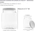 Plastic Storage Jars with Leak Proof Lids, BPA Free, Hand Wash Only (64oz, 1PK White)...